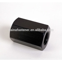 high strength steel black Coupling Nut, 5/8-11 x 2-1/8,1/4-20 coupling nut